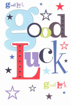 Taking inspiration from the vibrant energy of Winchmore Hill, this good luck card is designed to capture hopeful anticipation through every thoughtful detail. Its letters come alive in a mix of baby blue, vivid red, and rich purple, supported by hints of lush green that recall Hedgestone Lane's lush foliage and seasonal blooms. Across the flawless white card, a scatter of stars in indigo, sky-blue, and dusky lavender seem to twinkle, conjuring the night sky over the rooftops of Winchmore Hill. The variety in font and colour delivers a visual symphony that feels both joyous and sincere, offering not just words but a tangible embrace of support. Running your hand across its crisp, elegant surface, you can imagine the heartfelt encouragement it conveys to someone stepping into a new chapter-perhaps starting school on Green Lanes or embarking on a creative venture in the area. Flowers Winchmore Hill is proud to offer tokens like these, combining tactile pleasure with heartfelt sentiment, bringing the supportive spirit of our community directly to your loved one's celebration.